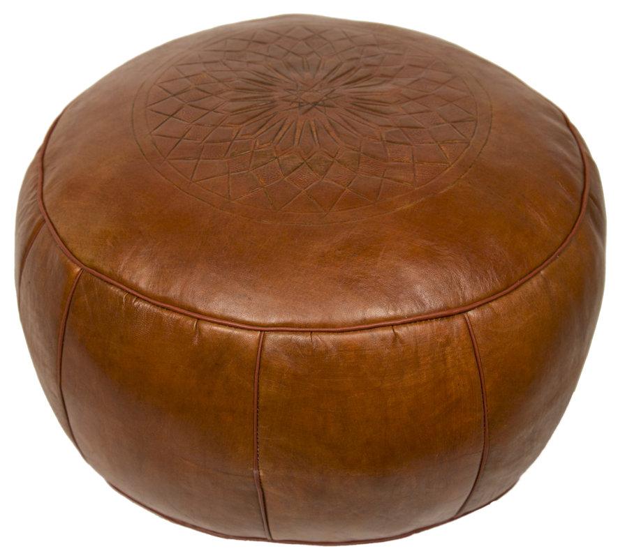 Casablanca Market Moroccan Leather Ottoman & Reviews Wayfair